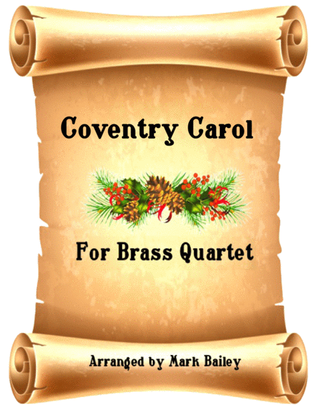 Book cover for Coventry Carol ForBrass Quartet