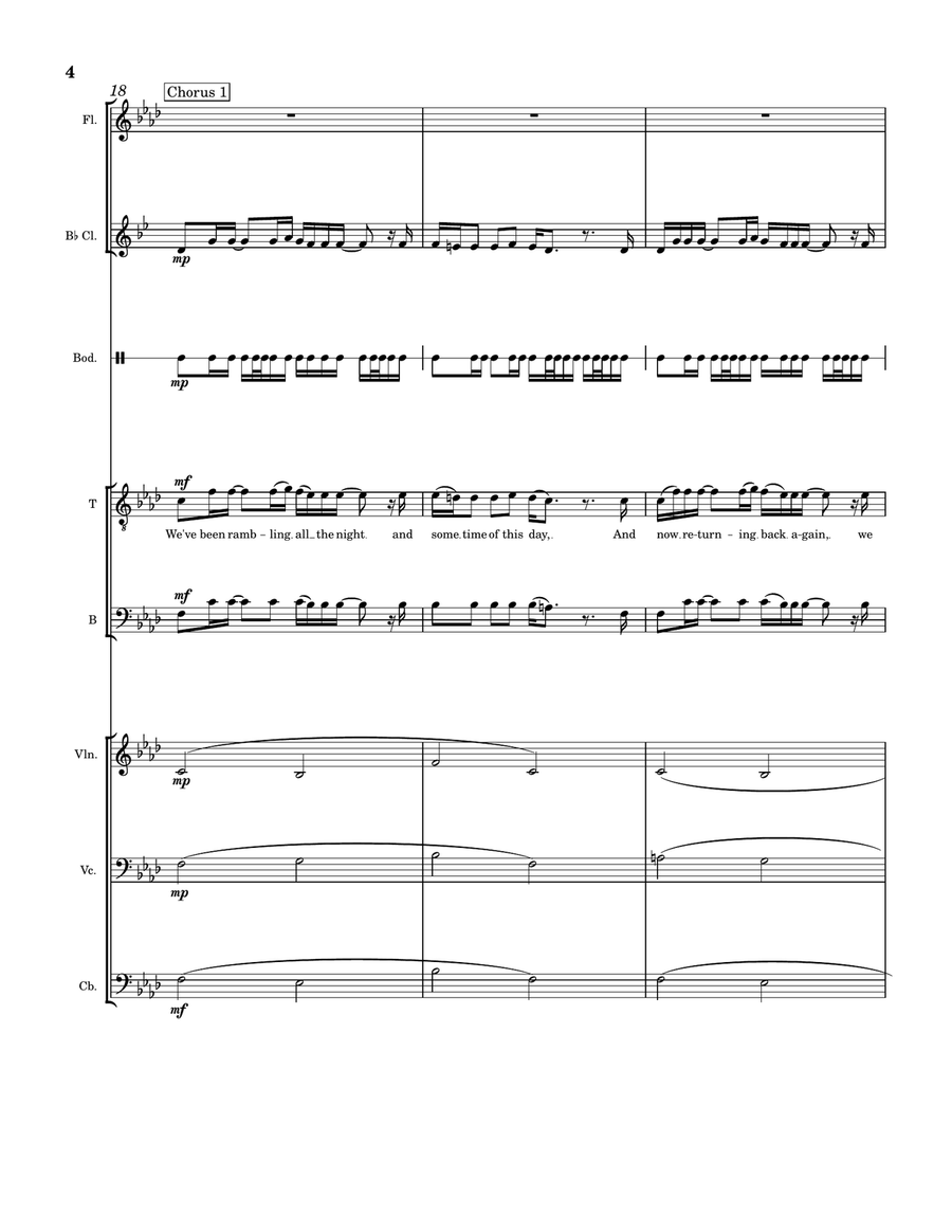 The Mummers' Dance The Mummers' Dance Small Ensemble scores gallery preview page 4