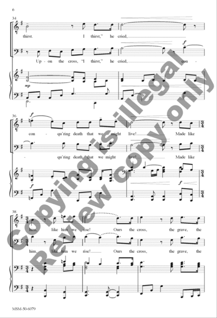 Like Him We Rise TTBB scores gallery preview page 6
