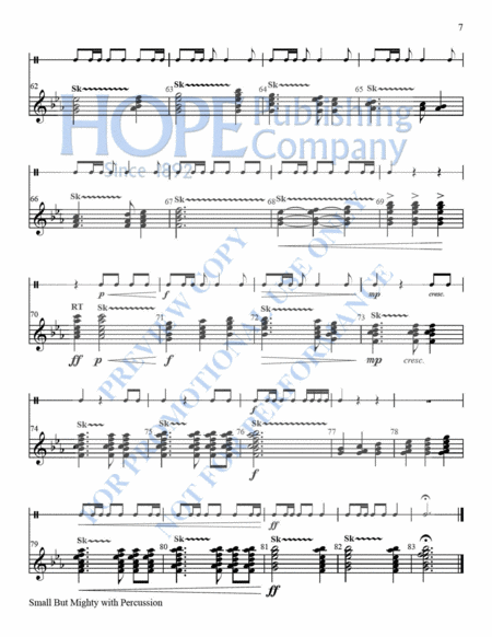 Small But Mighty Vol 4 for 12 Bells with Percussion-Full Score