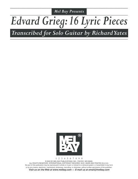Edvard Grieg: 16 Lyric Pieces