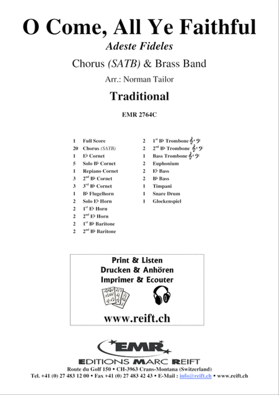 O Come, All Ye Faithful 4-Part scores gallery preview page 2