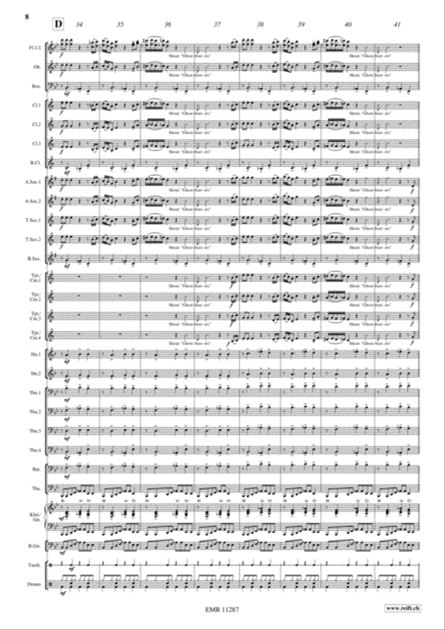 Ghostbusters Concert Band scores gallery preview page 9