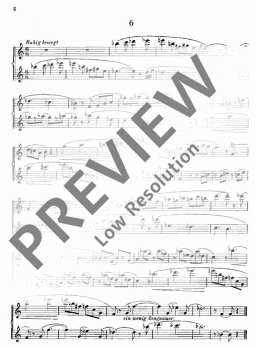 Reihe kleiner Duette Alto Recorder scores gallery preview page 11