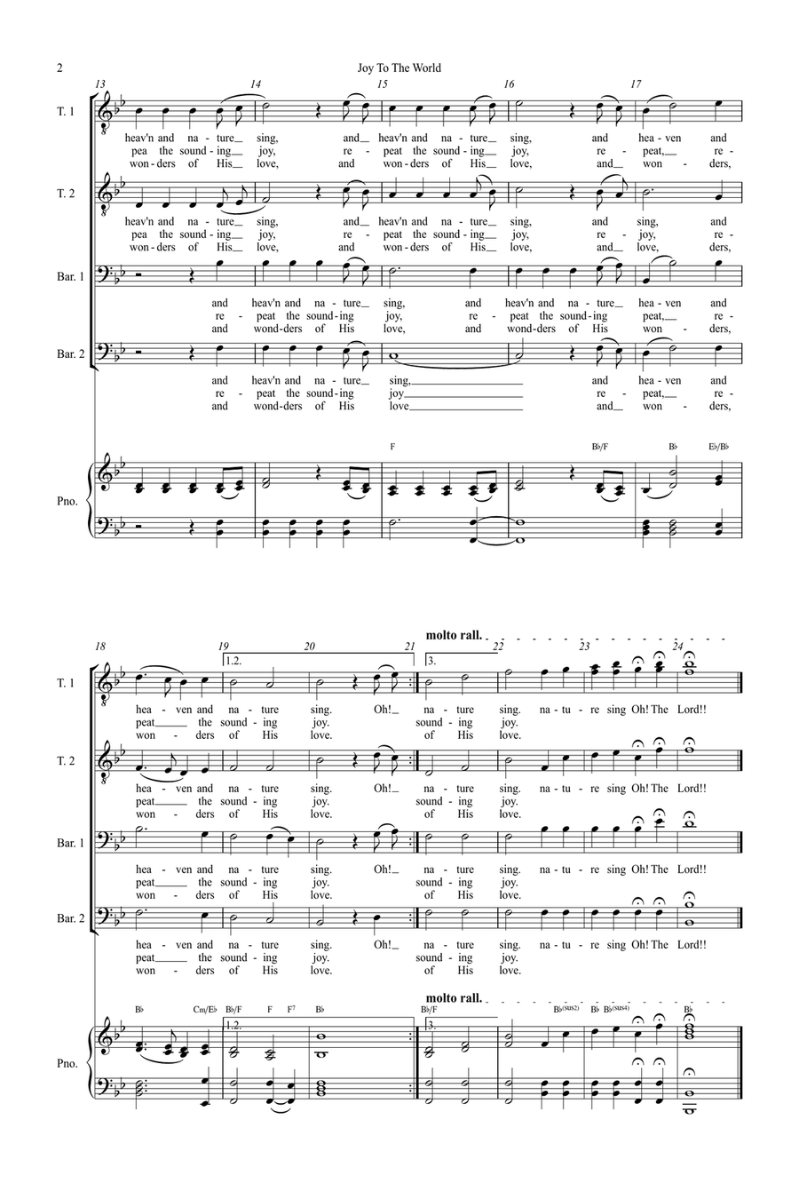Joy To The World Joy To The World Small Ensemble scores gallery preview page 2