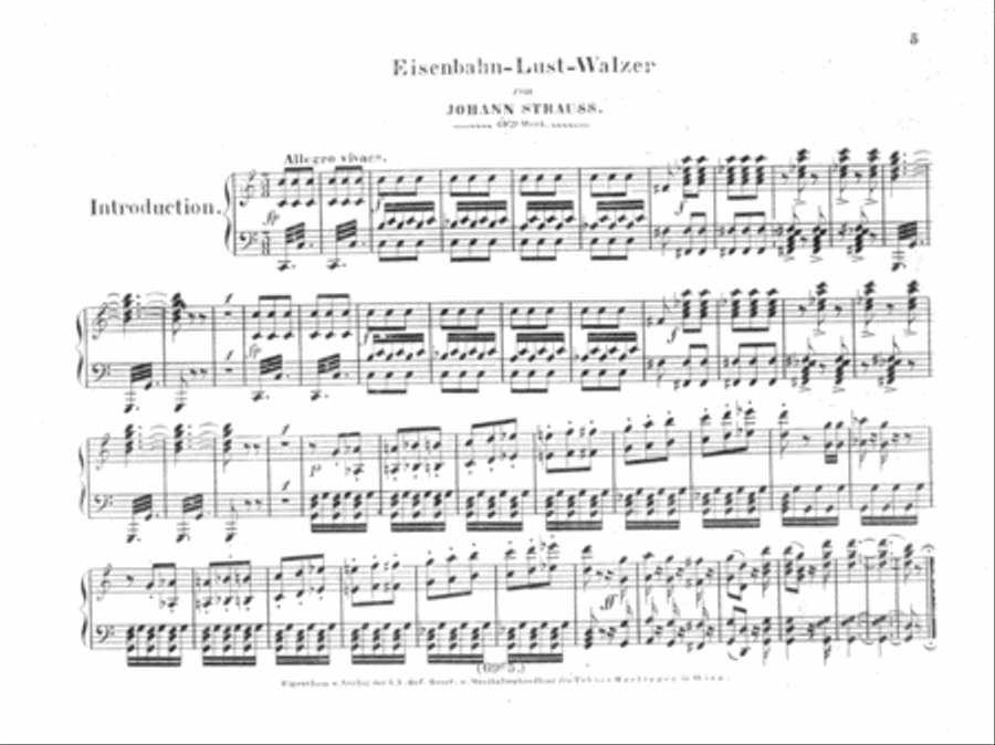 Eisenbahn-Lust-Walzer fur das Piano-Forte Piano Solo scores gallery preview page 2