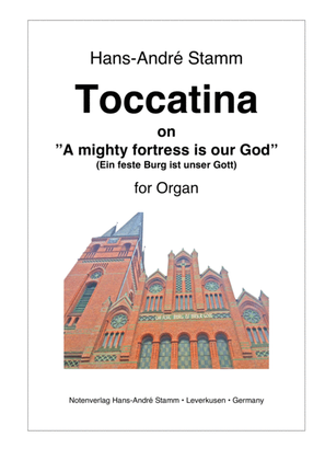 Book cover for Toccatina on "A mighty fortress is our God" (Ein feste Burg ist unser Gott)