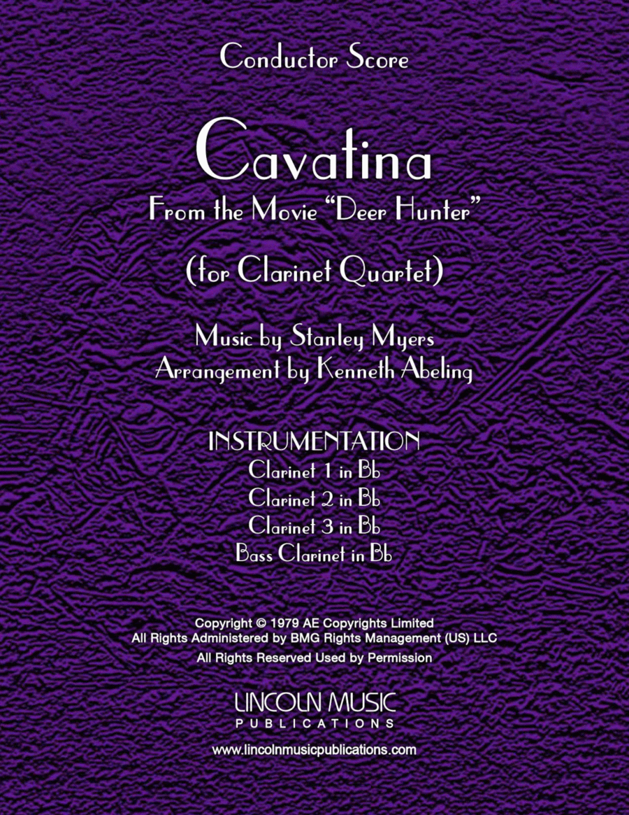Cavatina Woodwind Quartet scores gallery preview page 1