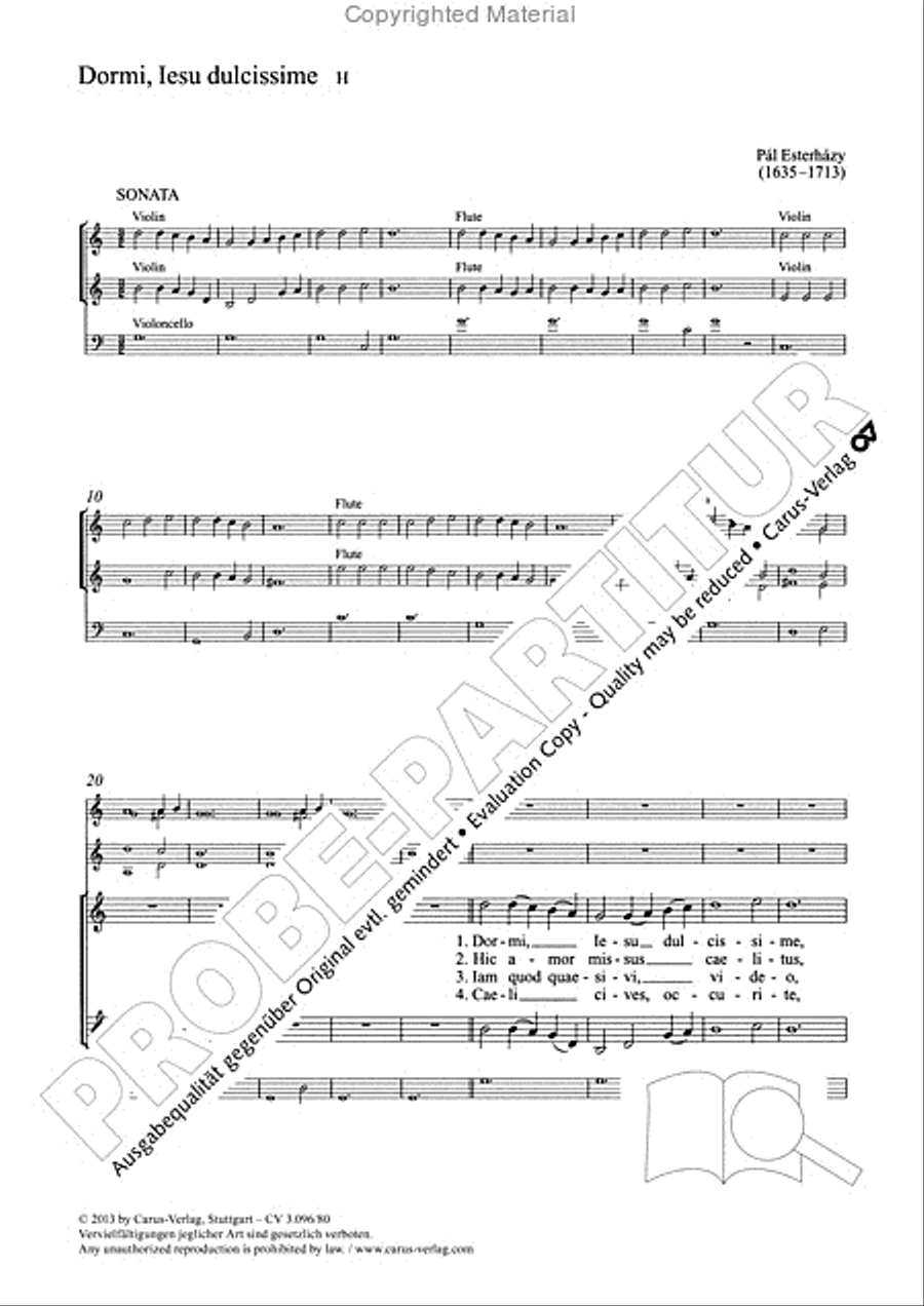 Dormi, Iesu dulcissime SA scores gallery preview page 2