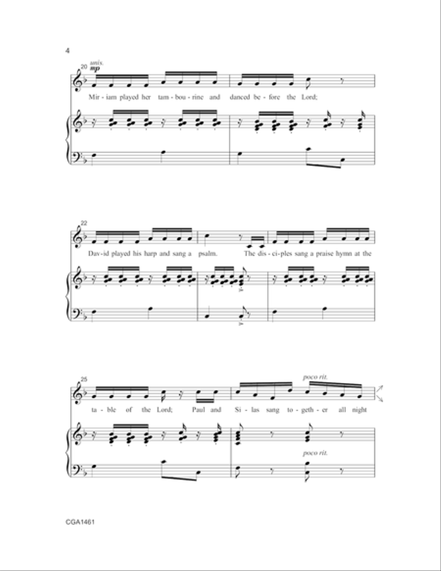 O Sing a Song Unto the Lord 2-Part scores gallery preview page 5