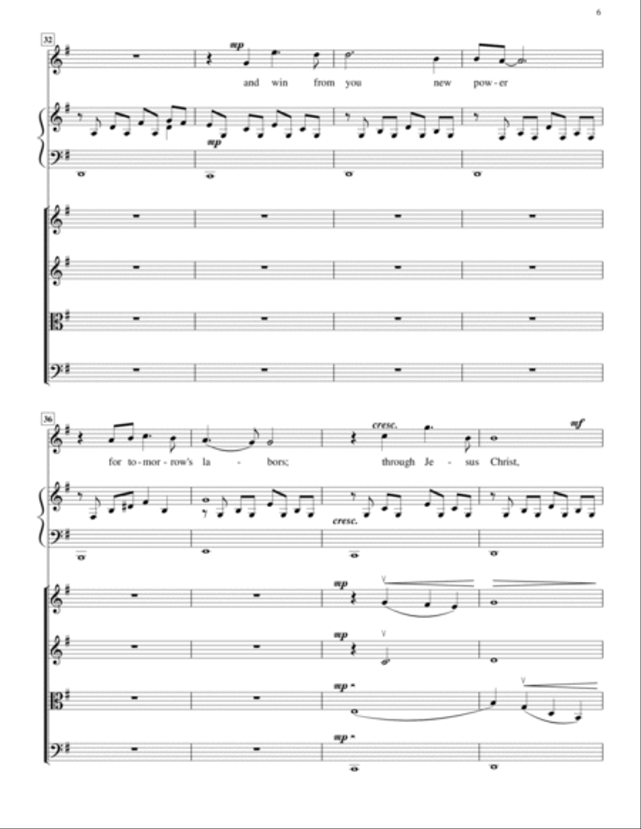 Prayer for Evening (Contralto or Tenor voice, Piano, and String Quartet) Cello scores gallery preview page 6