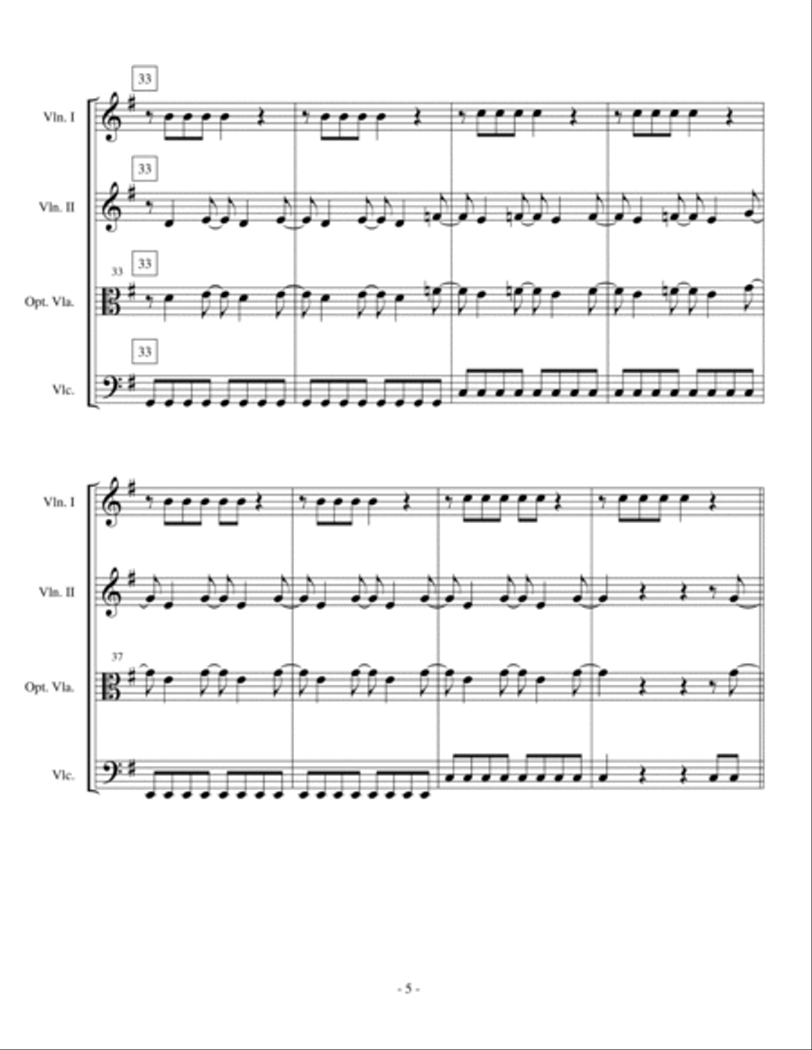 I Gotta Feeling I Gotta Feeling String Trio scores gallery preview page 5