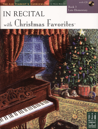 Book cover for In Recital with Christmas Favorites, Book 3