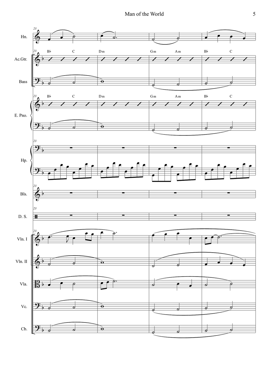 Man Of The World Chamber Orchestra scores gallery preview page 5