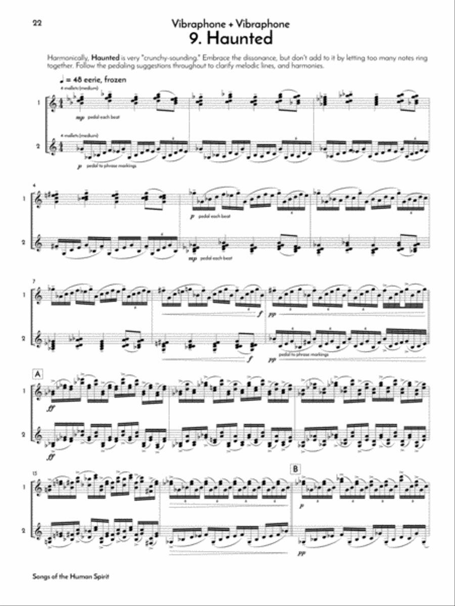 Songs of the Human Spirit Marimba scores gallery preview page 10