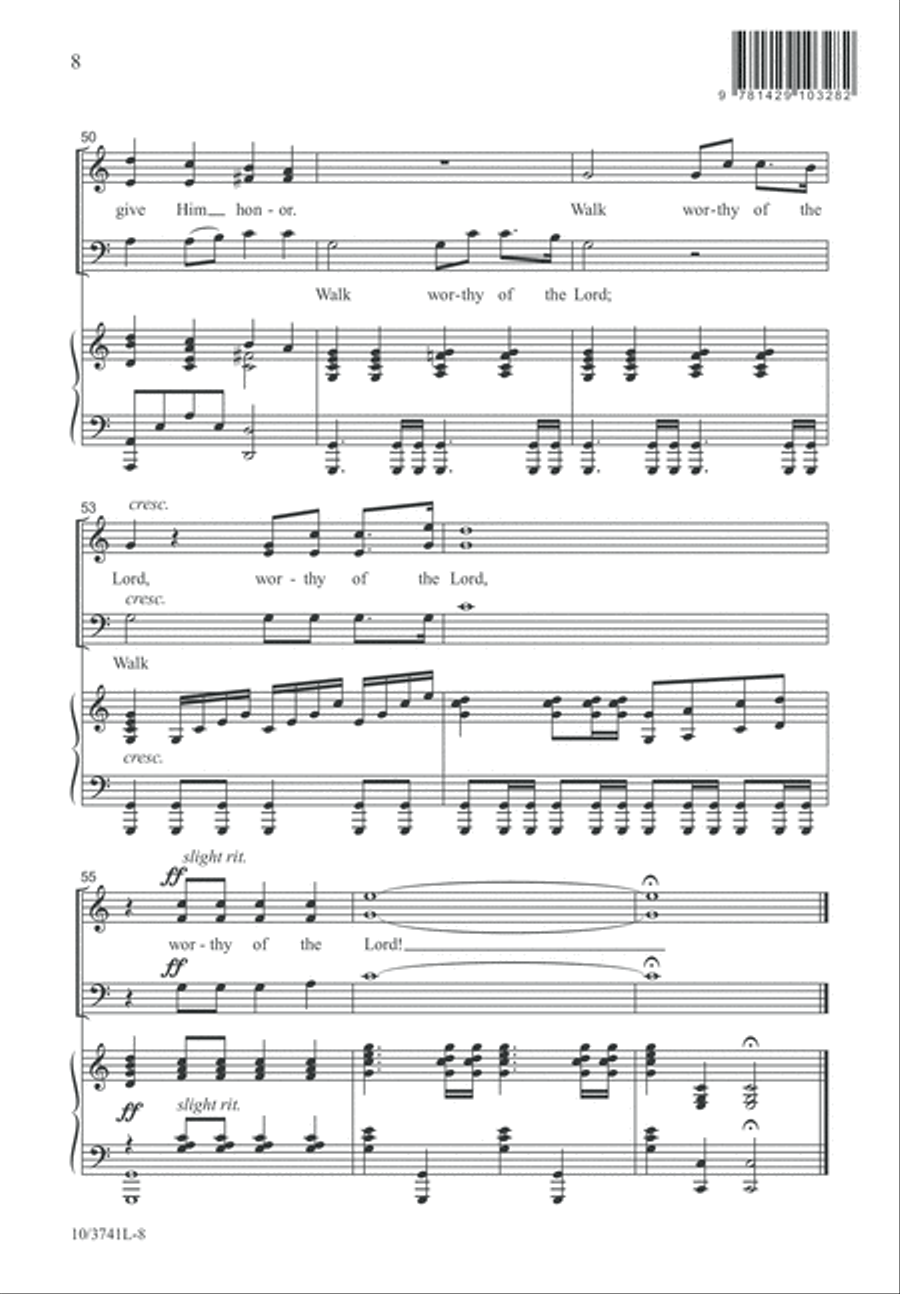 Walk Worthy 3-Part scores gallery preview page 9
