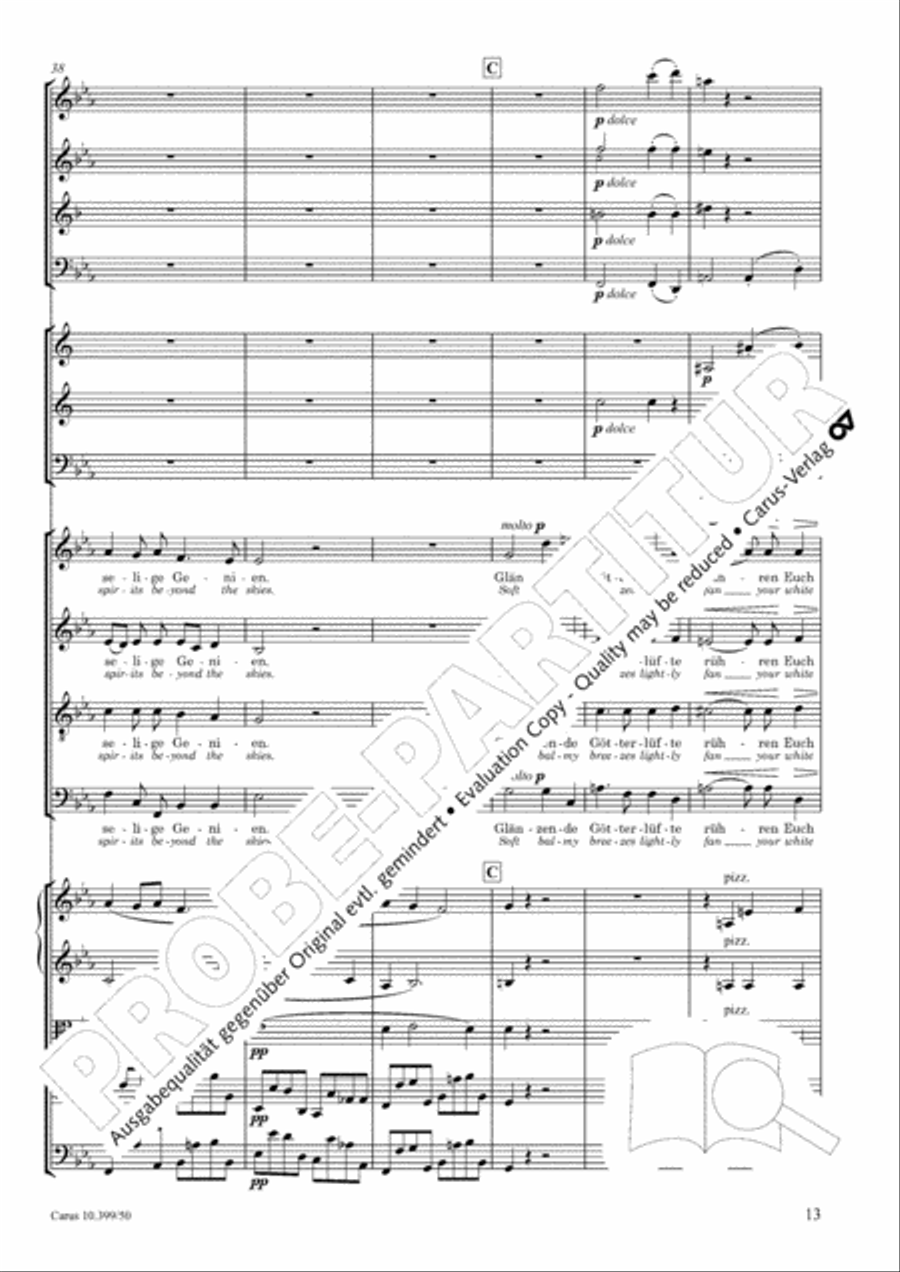 Schicksalslied, Op. 54 Choir scores gallery preview page 14