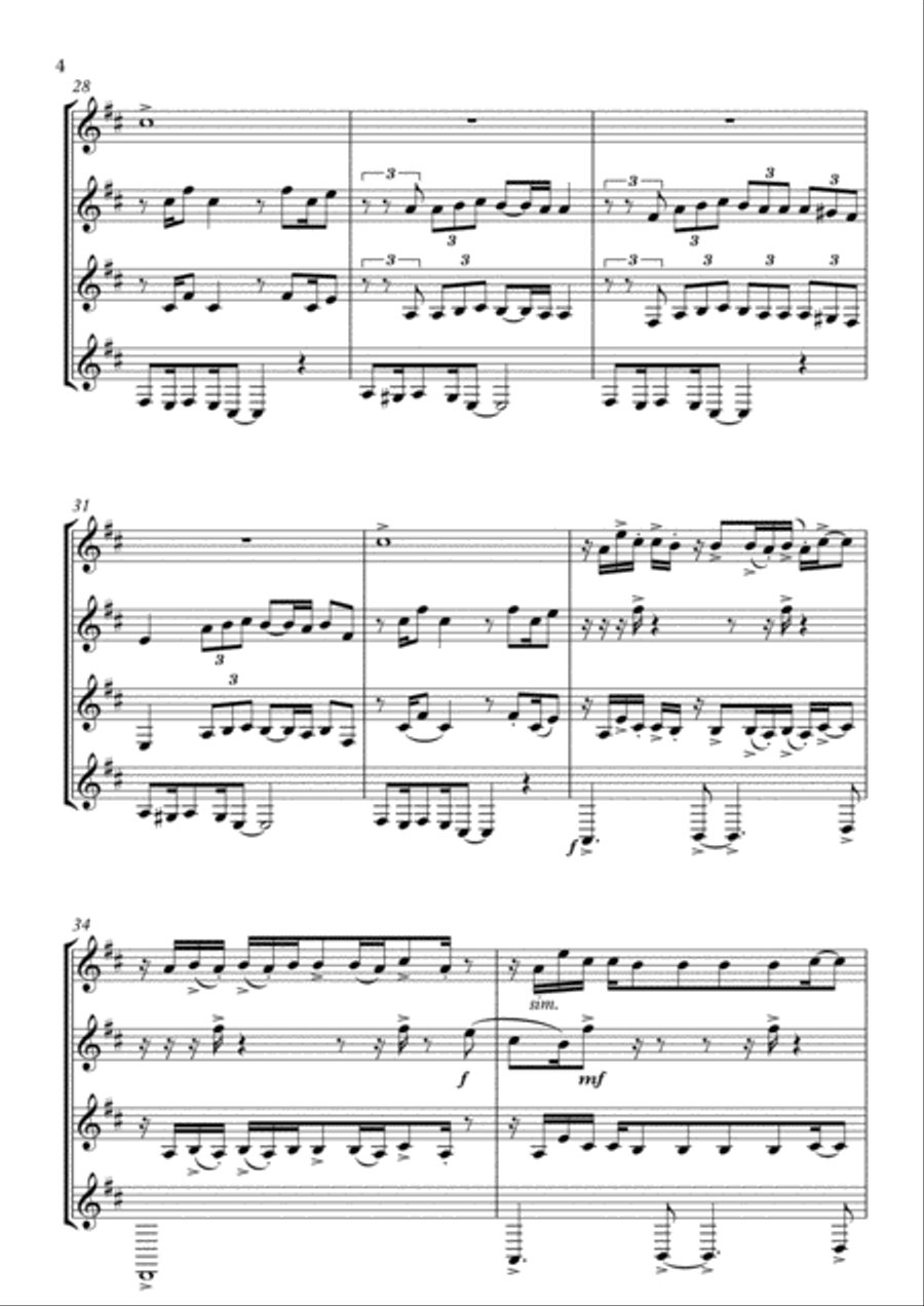 Worth It Woodwind Quartet scores gallery preview page 4