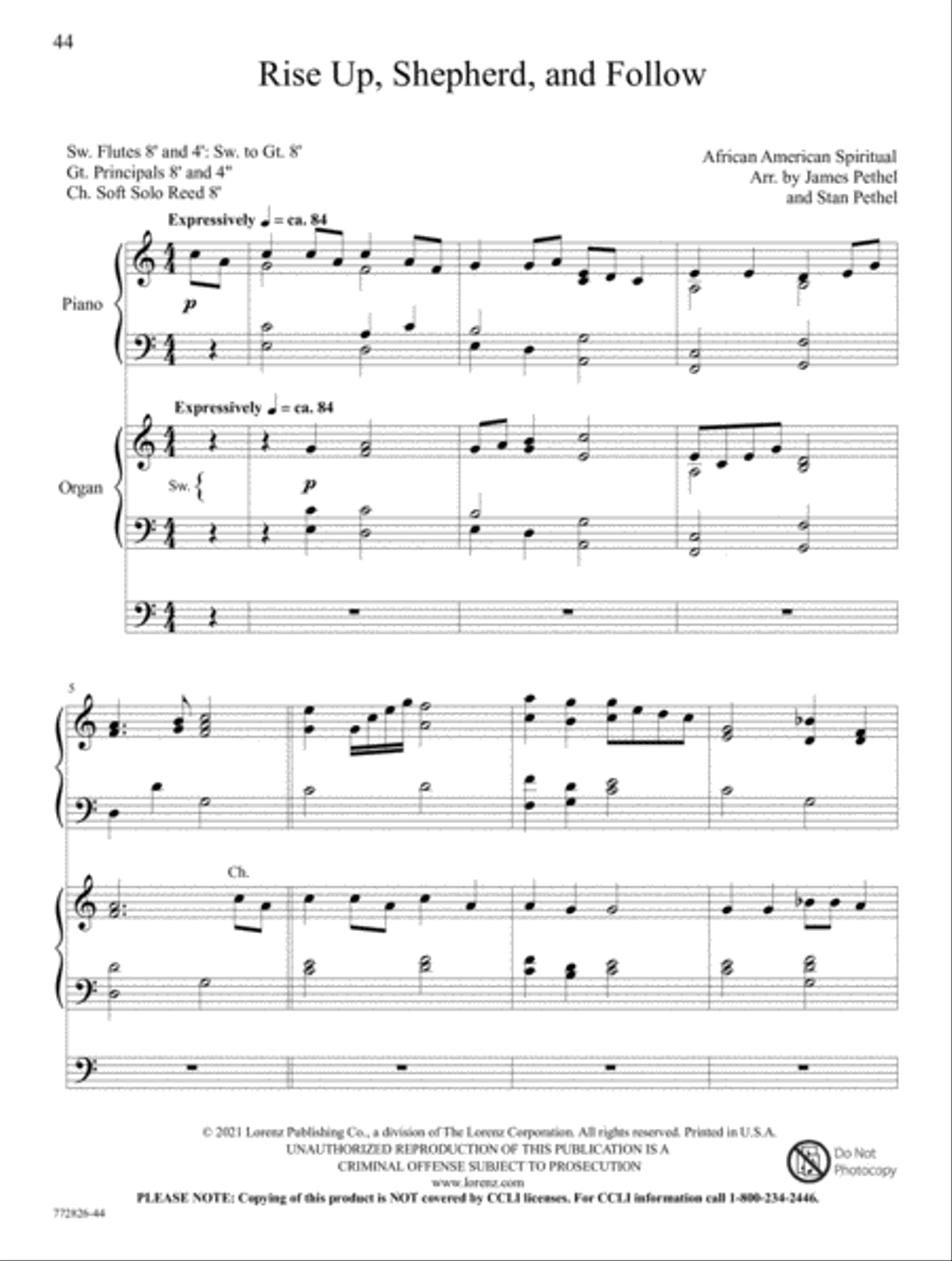 Hymns and Spiritual Songs Organ scores gallery preview page 20