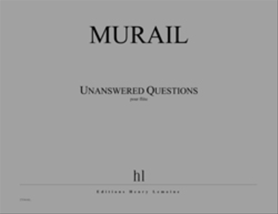 Unanswered Questions Flute Solo scores gallery preview page 1