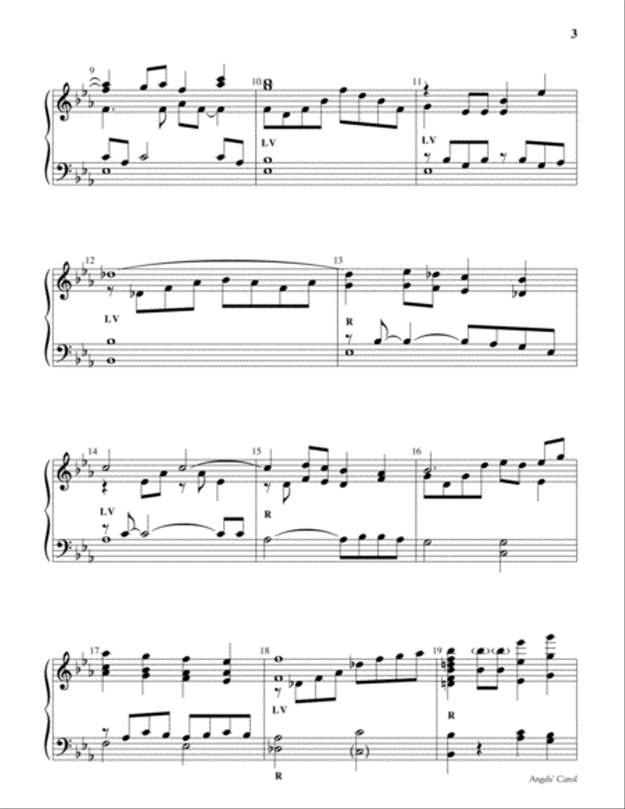 Angels' Carol Angels' Carol 5-Octaves scores gallery preview page 3