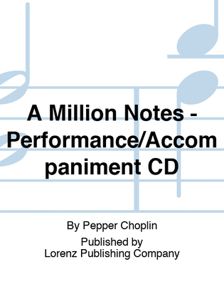 Book cover for A Million Notes - Performance/Accompaniment CD