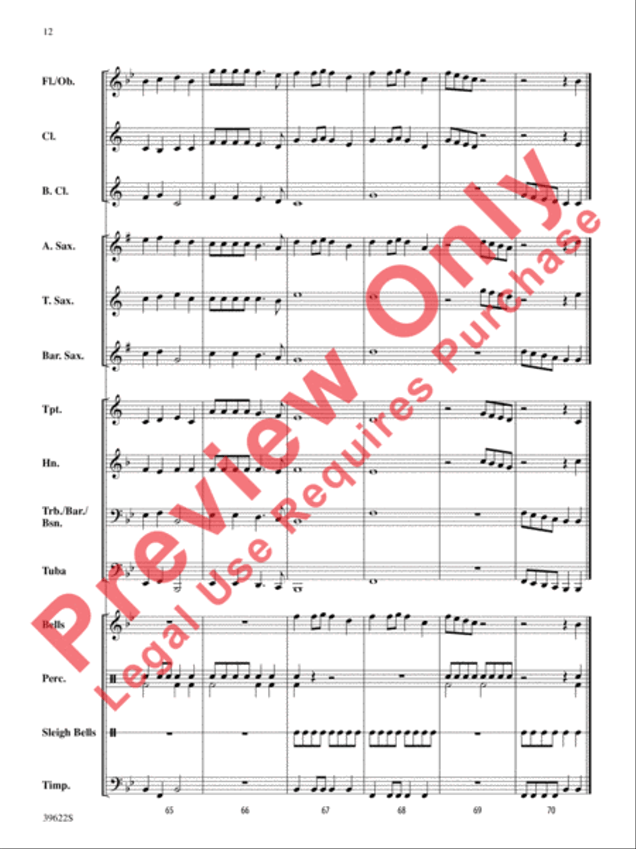 A Winter Trilogy Concert Band scores gallery preview page 13