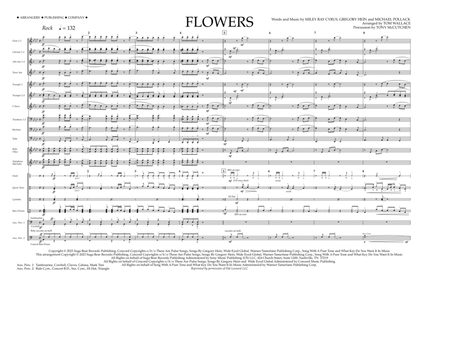 Flowers (arr. Tom Wallace) - Full Score