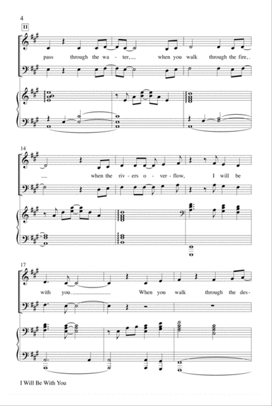 I Will Be With You 4-Part scores gallery preview page 17