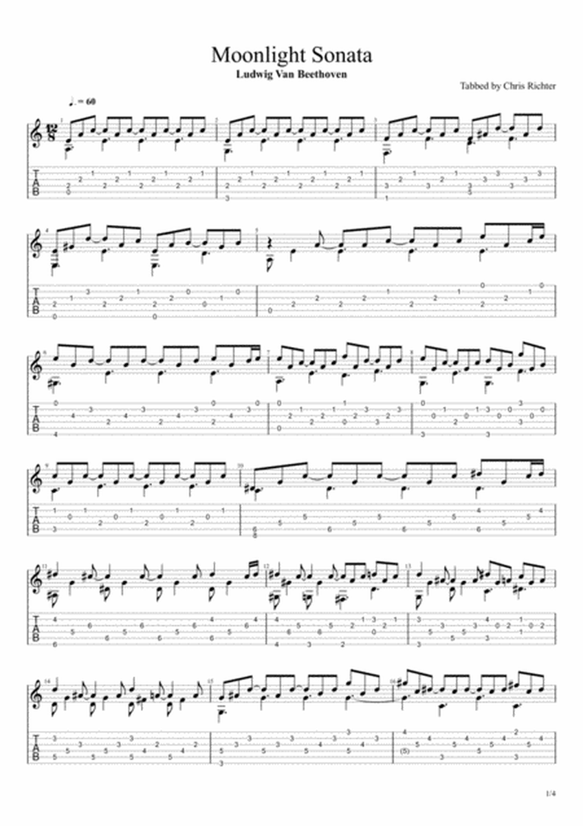 Moonlight Sonata by Ludwig Van Beethoven (Piano Sonata No. 14 in C# minor "Quasi una fantasia") image number null