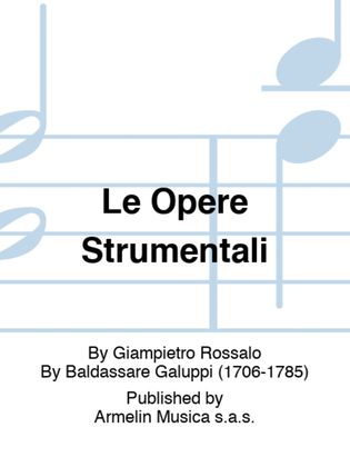 Book cover for Le Opere Strumentali