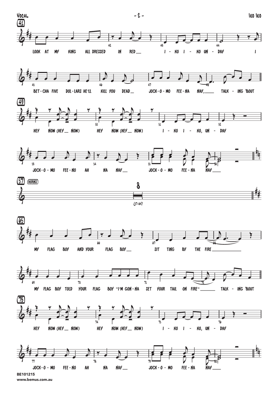 Iko Iko Jazz Ensemble scores gallery preview page 5