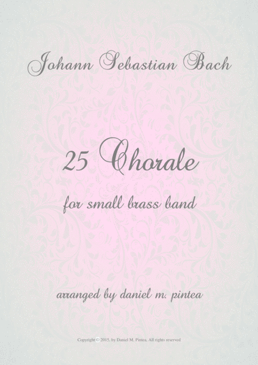 Johann Sebastian Bach 25 Chorale for small brass ensemble