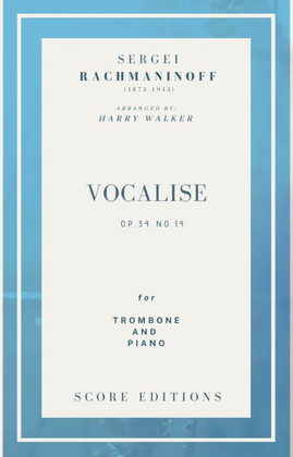 Book cover for Vocalise (Rachmaninoff) for Trombone and Piano