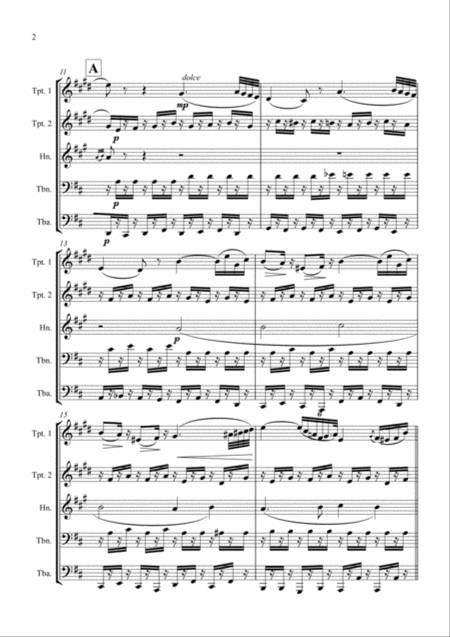 The Barber of Seville - Brass Quintet Brass Quintet scores gallery preview page 2