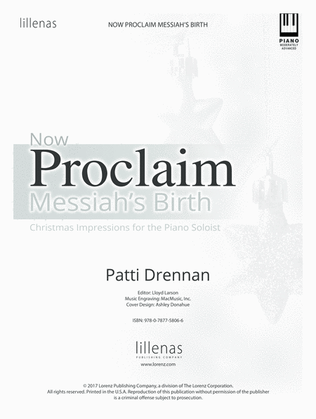 Now Proclaim Messiah's Birth (Digital Delivery)