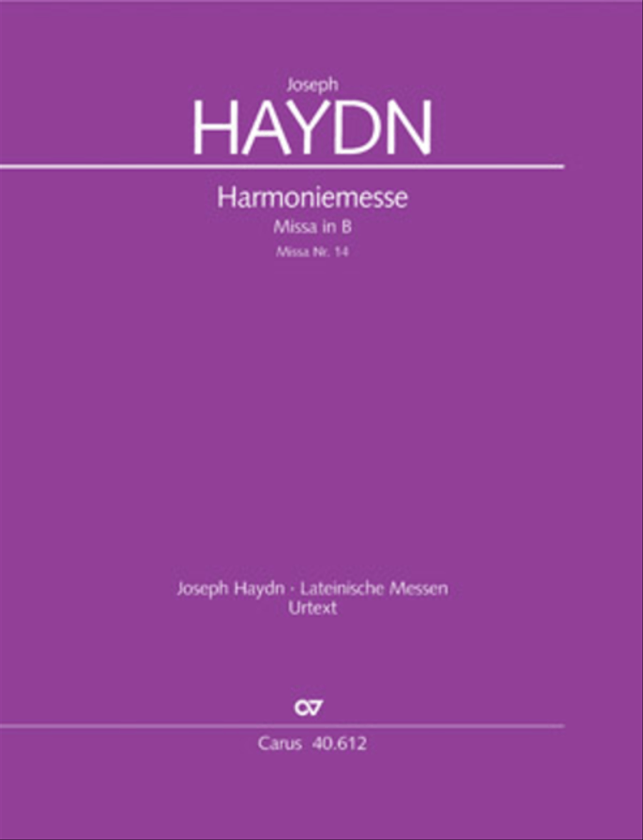 Harmoniemesse in B 4-Part scores gallery preview page 1