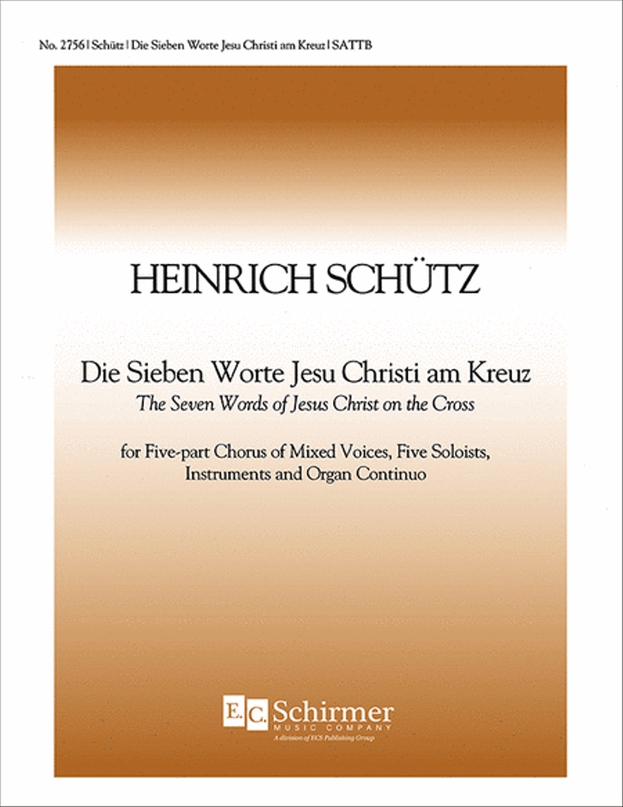 Die sieben Worte Jesu Christi am Kreuz (The Seven Last Words of Jesus Christ) SATTB scores gallery preview page 1