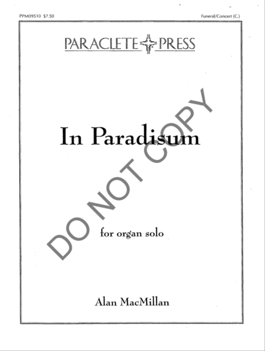 In Paradisum Organ scores gallery preview page 2