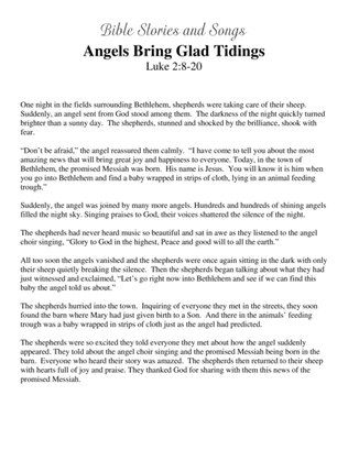 Angels Bring Glad Tidings (Bible Stories and Songs)