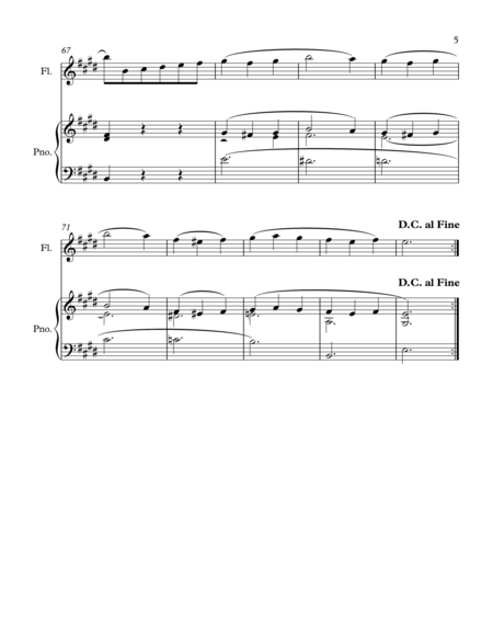 Minuet from String Quartet, Op 7 - For Solo Flute image number null