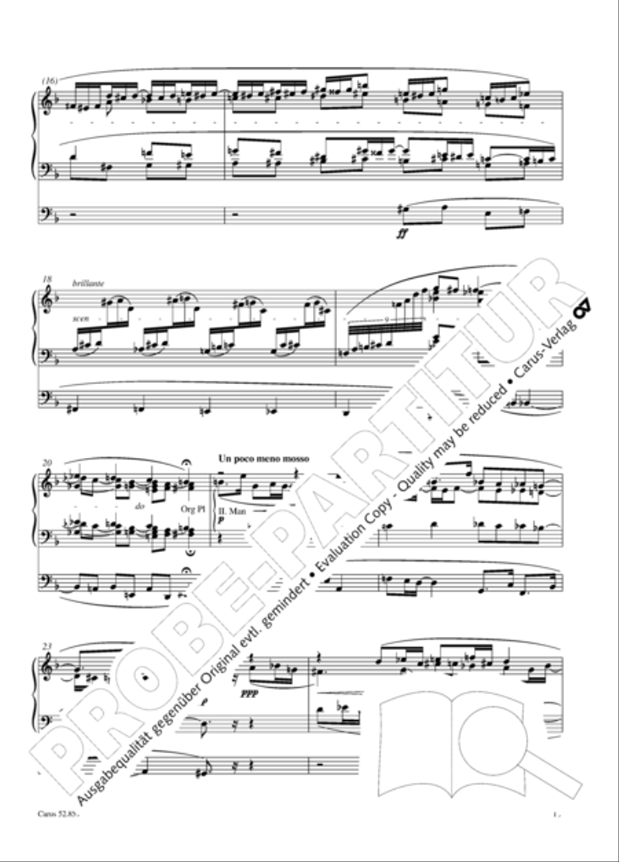 12 Stucke, Op. 59 Heft 1 Organ Solo scores gallery preview page 20