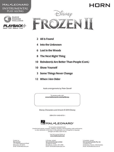 Frozen 2 Horn Play-Along image number null