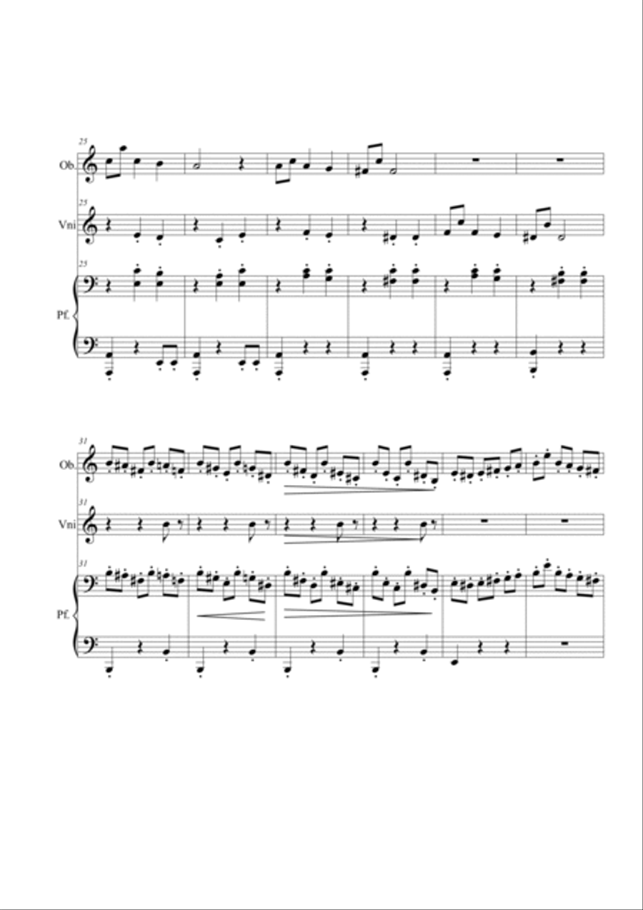 Anitra's Dance. Trio Small Ensemble scores gallery preview page 3