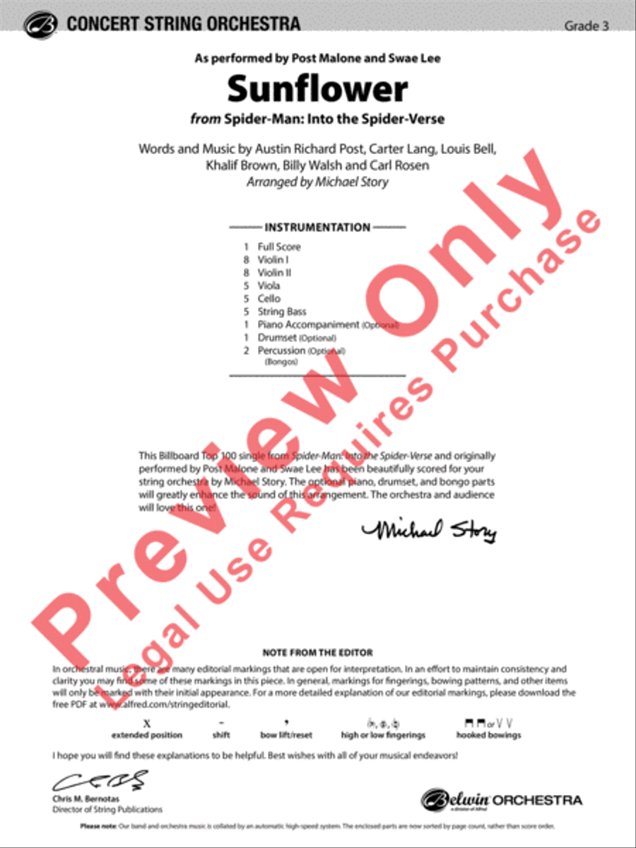 Sunflower Sunflower String Orchestra scores gallery preview page 2