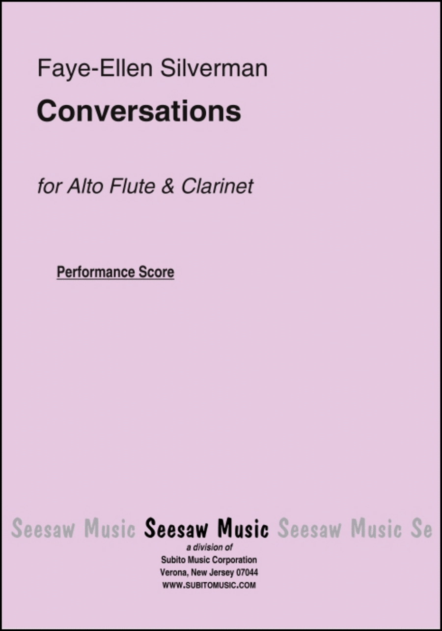 Conversations Clarinet scores gallery preview page 1