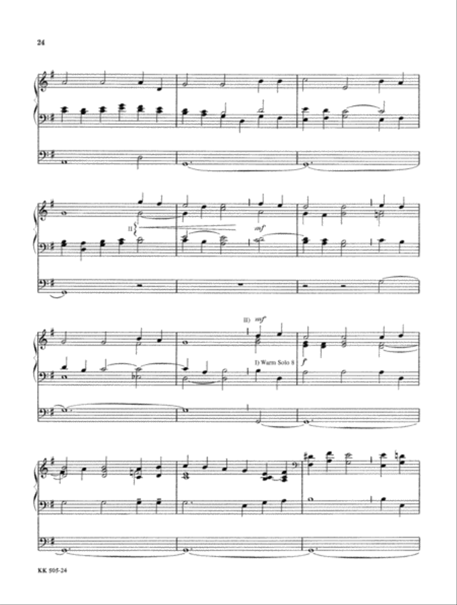 Softly and Tenderly Organ Solo scores gallery preview page 16