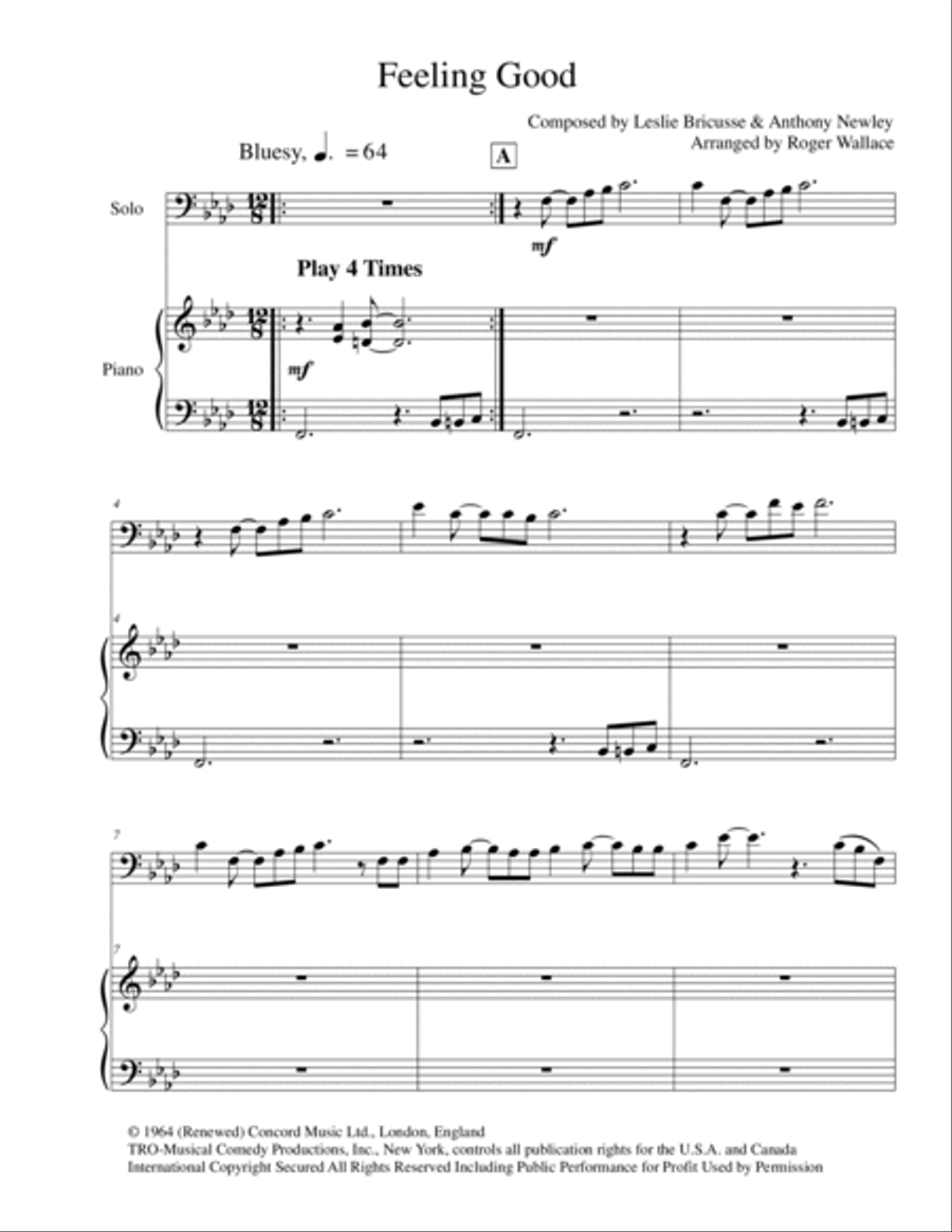 Feeling Good Viola scores gallery preview page 3