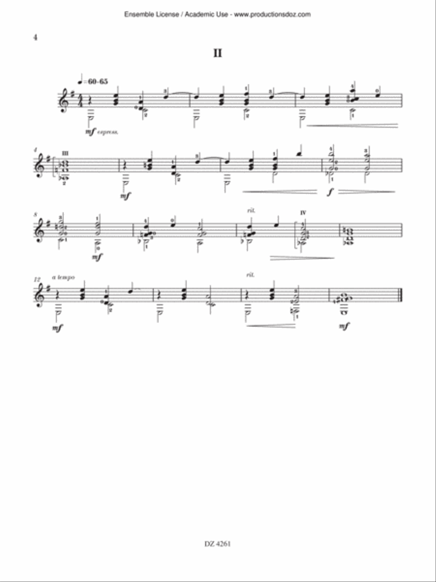 10 Sketches Classical Guitar scores gallery preview page 4