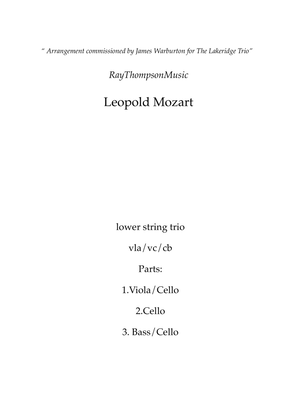 Mozart (Leopold): Frosch - Parthia (Frog Partita) - lower string trio
